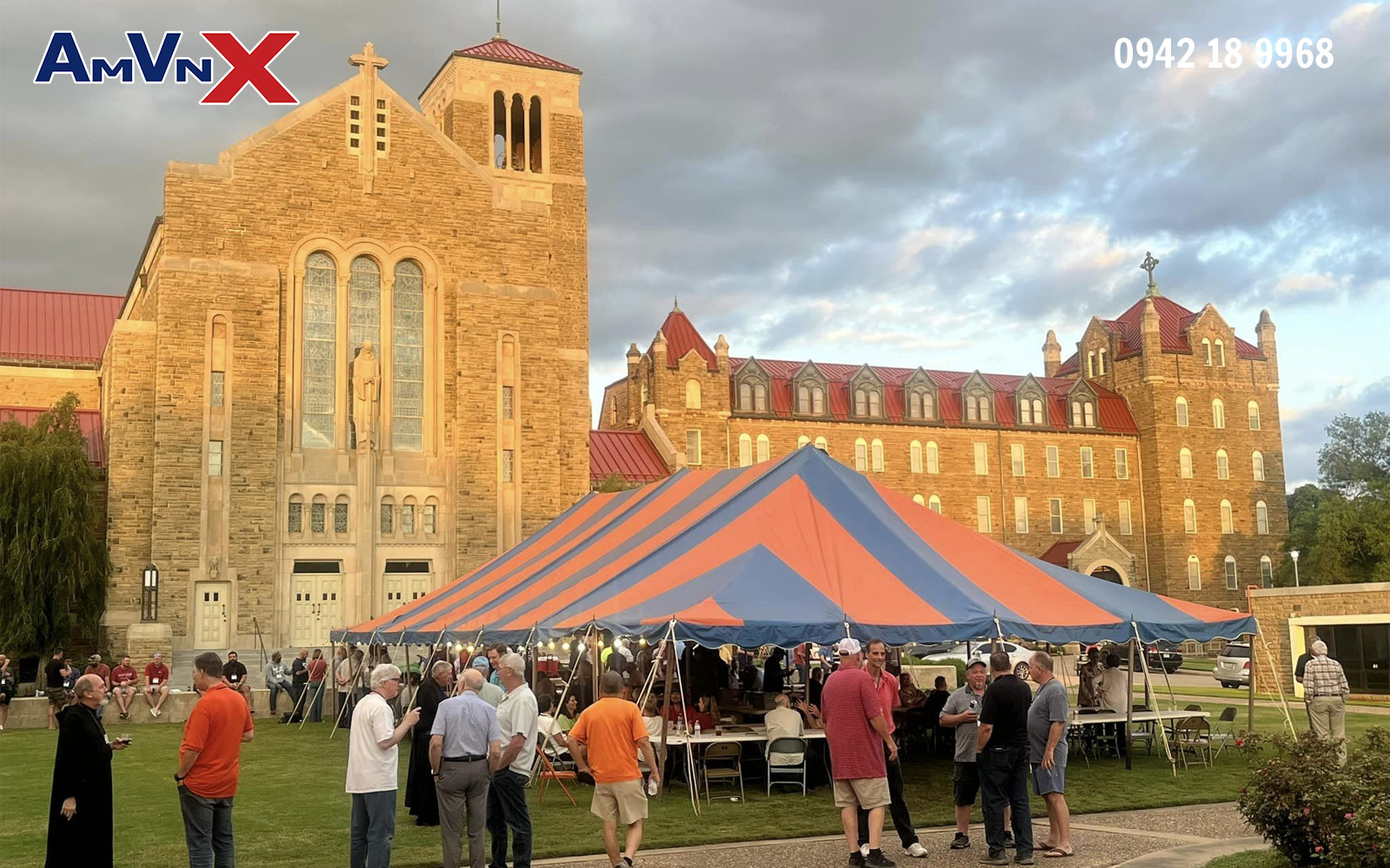 Khuôn viên rộng rãi, thoáng đãng tại Trường nội trú Subiaco Academy