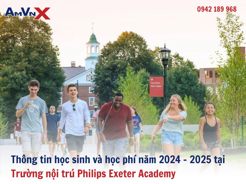 Thông tin học sinh và học phí năm 2024 - 2025 tại Trường nội trú Philips Exeter Academy