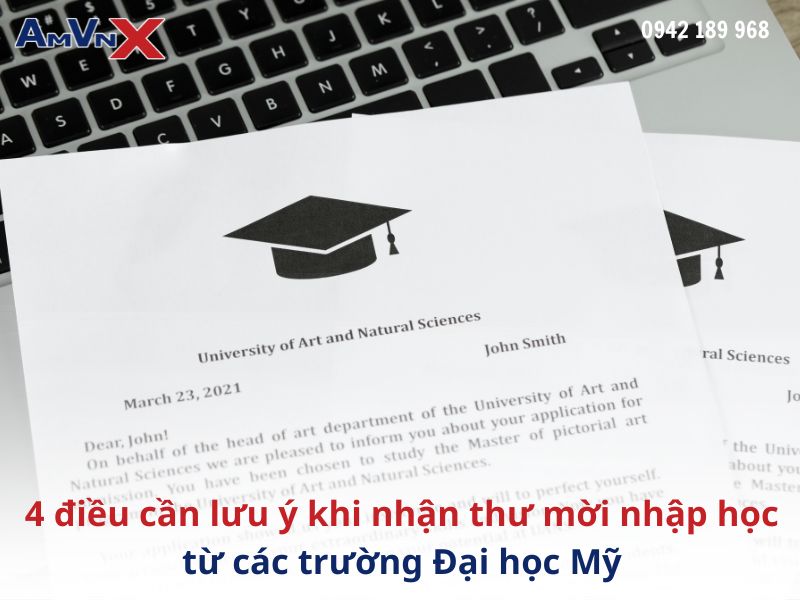 4 điều cần lưu ý khi nhận thư mời nhập học từ các trường đại học Mỹ