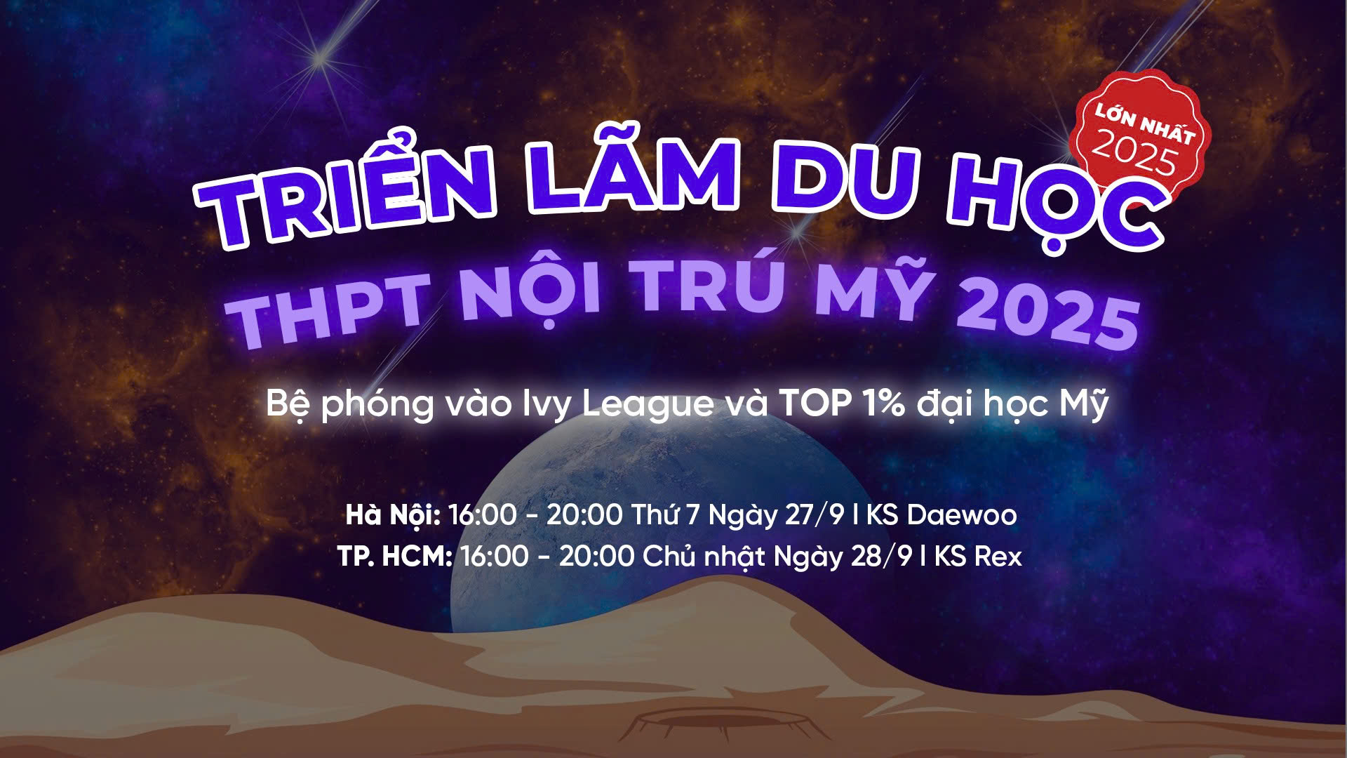 Top 4 Lý Do Không Thể Bỏ Lỡ Triển Lãm Du Học THPT Nội Trú Mỹ 2025