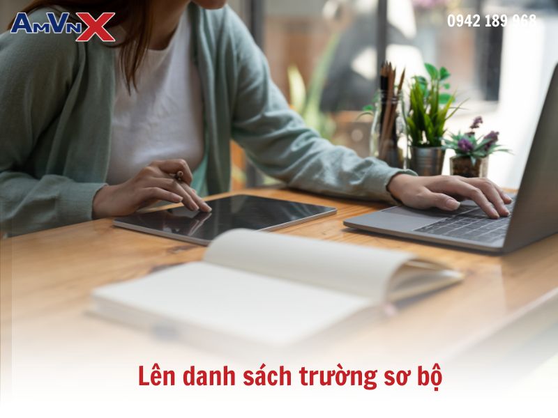 Lên danh sách trường sơ bộ