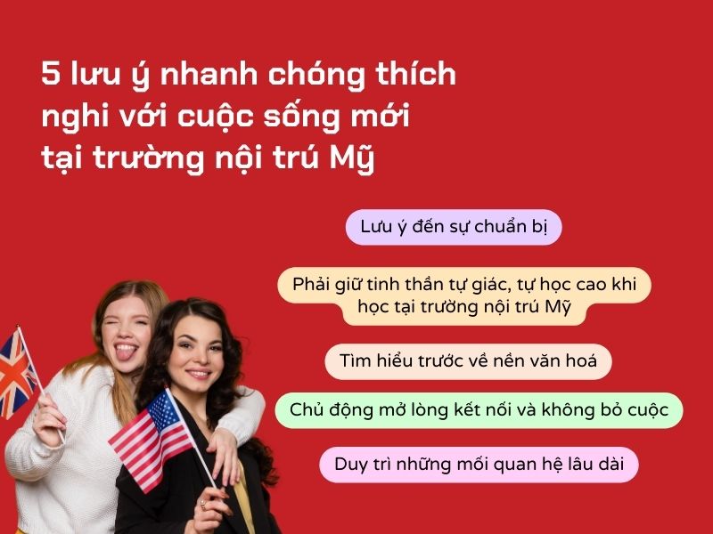 5 lưu ý để con nhanh chóng làm quen với cuộc sống mới tại trường nội trú Mỹ